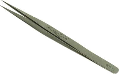Beauty Label Pincet/ Lash TweezerSt-11 Zilver