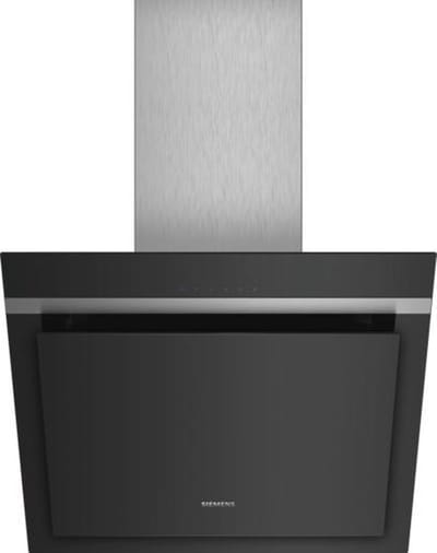 Siemens LC67KHM60 afzuigkap 660 m³/uur Muurmontage Zwart, Roestvrijstaal A