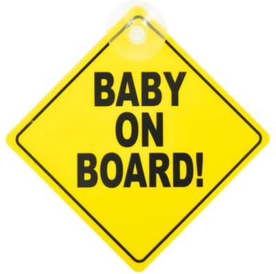 Baby on Board Bordje - Veiligheidsbord met Zuignap - Auto Accessoire