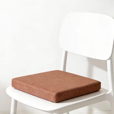 Linnen Bankkussen - Zitkussen Bank - Comfortabel Zitten - Antislip Onderkant - 70x200 cm - Bruin