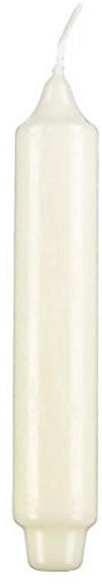 Ivoor Dinerkaarsen 250 x 30 mm - 12 Stuks, Roetvrij en Druppelvrij