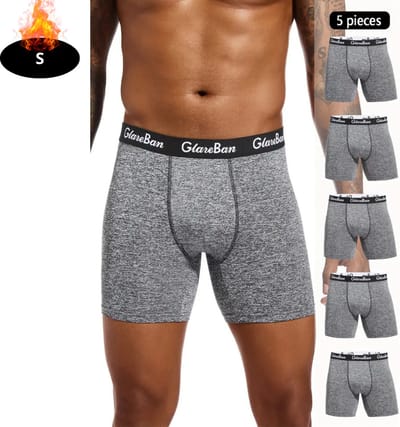 Nivard Onderbroeken Heren - Boxershort - Ondergoed - Boxer - Underwear - Mannen - 5 Pack - Hemelsgrijs - S