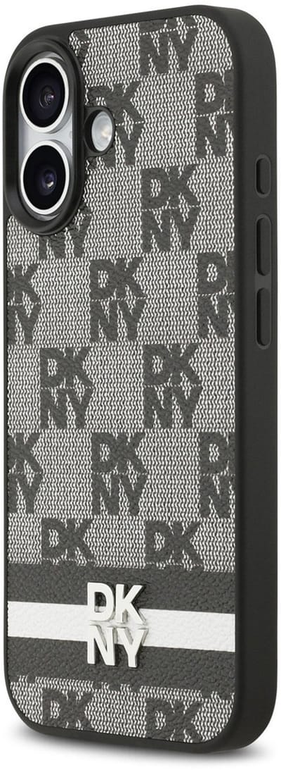 DKNY telefoonhoesje voor iPhone 17 - Geruit patroon - Zwart