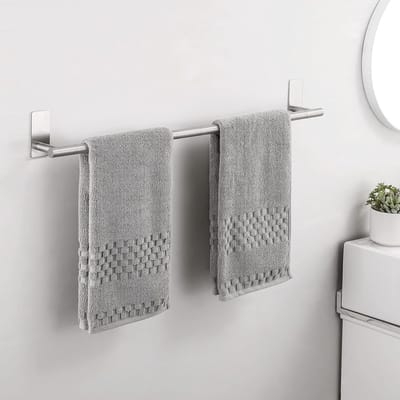 Zelfklevende Handdoekhouder 76 cm - Roestvrij Staal Wandmontage voor Badkamer