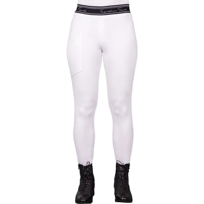 Qhp Paardrijlegging Qhp Eden Competition Full Grip Kids Wit - 116