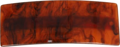 Haarsoires Haarspeld Patentspeld 8cm - Recht - Marmer Patroon – Bruin - Haarspelden voor Dames - Haarklem - Haarclip - Haaraccessoires - Hair Clip - Decoratieve Haaraccessoire