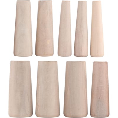 9 stuks Veiligheid Houten Plug Stoppen Noodlekken Accessoire voor Marine Boot Jacht Zeilen Vissen beige
