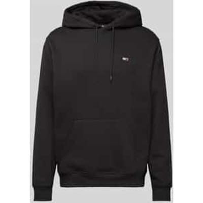Regular fit hoodie met labelstitching