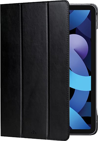 iPad Air 5 2022/Pro 11 (2021)/Air 4 2020/Pro 11 (2020)/Pro 11 (2018) Bookcase hoesje - dbramante1928 - Effen Zwart - Leer