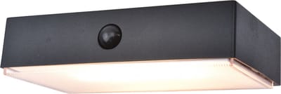 LUTEC Connect FADI - Slimme LED Wandlamp op zonne-energie met sensor -Zwart
