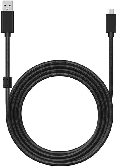 Vervangende Micro-USB Audio- en Oplaadkabel voor Logitech G633/G933 Gaming Headsets en PS4 Controllers - 2 meter Zwart, Geschikt voor G533 en G933S