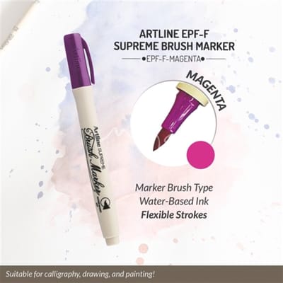 MARKER BRUSH ARTLINE BRUSHMARKER MAGENTA