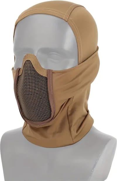 Bovista Airsoft Masker - Paintball - Mask - Tactical Helmet - Helm - Beige