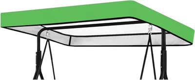 Vervangende Swingdakhoes 213 x 122 x 18 cm voor 3-zits Tuinbank - Waterdicht 210D Oxford Stof in Grasgroen