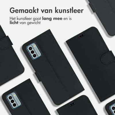 Accezz Hoesje - Geschikt voor Nokia G22 - Wallet Softcase Bookcase - Zwart