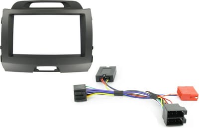 2-DIN KIT Kia Sportage zonder versterker Donker Grijs