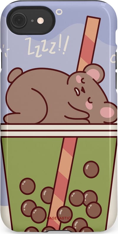 Casetastic Hoesje Geschikt voor Apple iPhone 7/8/SE - Stijlvolle Beschermende Duo-layer Case - Bubbelthee Droom