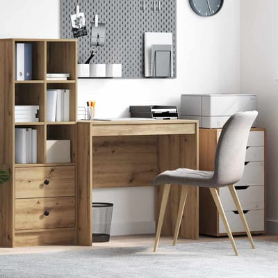 vidaXL - Bureau - Artisan - Eiken - 80 - x - 50 - x - 76 - cm