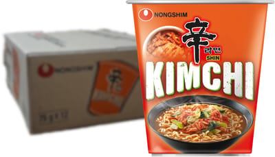 Nongshim Noodles kimchi bakje 75gram - Doos 6 stuks