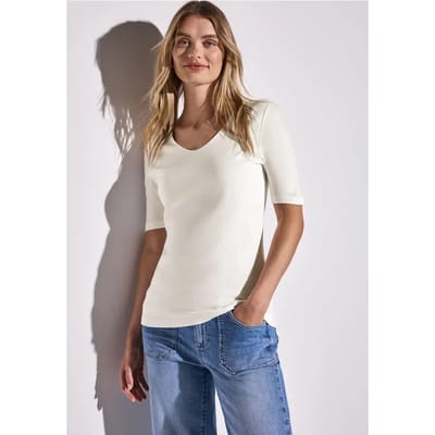 T-shirt met V-hals