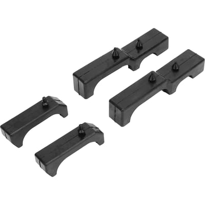 Jeu de 4 isolateurs en caoutchouc pour radiateur supérieur et inférieur 14083800 Coussinets isolants en caoutchouc pour radiateur pour Firebird Camaro 1982 à gray