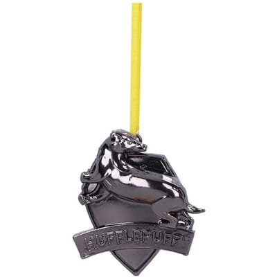 Nemesis Now - Harry Potter Hufflepuff Crest (Silver) kerstversiering
