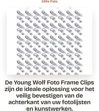 Dailygoods- Fotohaak 100 Stuks - Zelfklevend - Hoogwaardige Metaal - Bevestigingsmateriaal - Kunstwerk Bevestiger - Schokbestendig - Fotohaakjes