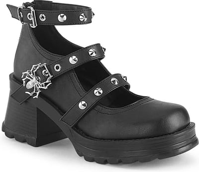 DemoniaCult - BRATTY30 Sandaal - US 8 - 38 Shoes - Zwart