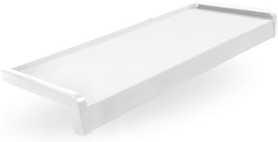 Aluminium Raambank - Buitenvensterbank Raamdorpel - Gevel Beschermen - Gepoedercoat Weerbestendig - 150 cm Diep 20cm - Wit RAL 9016