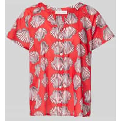 Regular fit blouse met V-hals