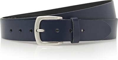 Timbelt 4 cm blauwe XXL riem lengte 160 cm - extra lange lederen riem - Heren/dames riem XXXL Riem - tot taillemaat 150