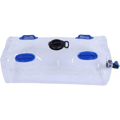 Bâche de stockage d'eau pliable de 30 gallons, PVC portable, Transparente, -Preuve, Camping avec poignée à grande ouverture pour plantes de jardin, Agriculture white