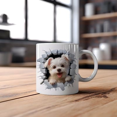 Mok Maltese hond