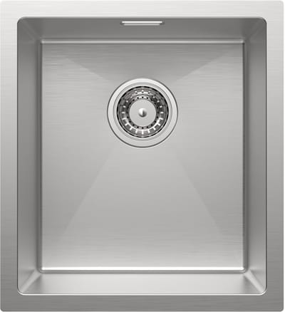 Cecipa MAX Spoelbak Keuken 40x44 cm - Gootsteen RVS Geborsteld - Enkele Wasbak Onderbouw - Inclusief Sifon