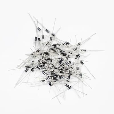 100 Stuks 1N4004 Gelijkrichterdiodes - 1A, 400V Siliconen Gelijkrichters