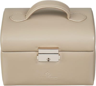 Sieradendoos - Juwelendoosje Opbergdoos - Sieraden Opbergen - Duidelijk Overzicht - 15 x 10 x 12 cm - Beige