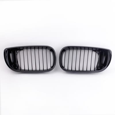2 Stuks Glanzend Zwarte Nier Voorgrille