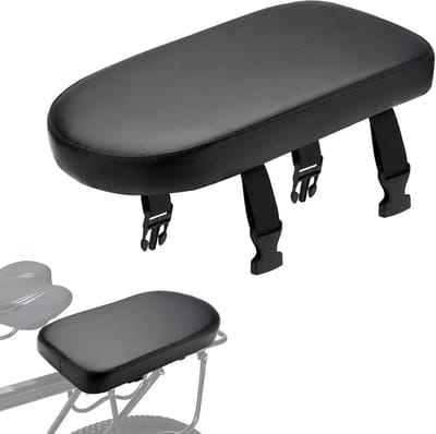 Daity Fietszadel - Zwart PU-materiaal - Geschikt voor mountainbike-achterzadels - Ideaal voor offroad-rijden - Breed en zacht - Geschikt voor schoolsporters — 30*15*3,5 cm