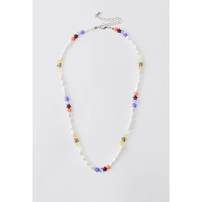 Star & Pearl Beaded Necklace