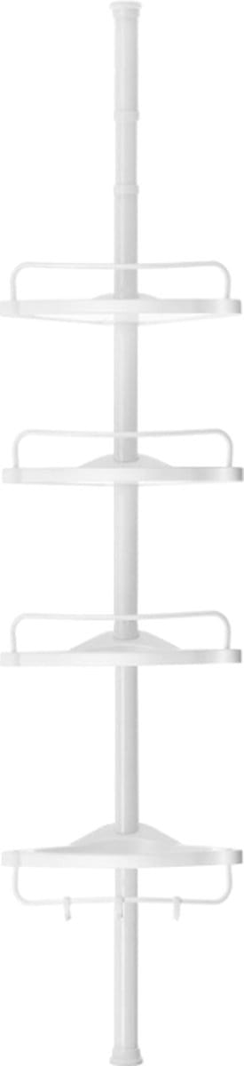 MIRA Home - Doucheplank - Doucherek - Badkamerrek - Badkamer - Douche - Verstelbaar - Wandrek - Wit - 85-305cm