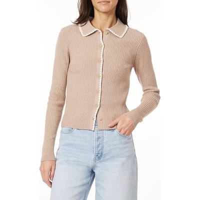 Scotch & Soda Sweater Cardigan Oatmeal Heather Taglia: L | Cardigan Outlet | Donna