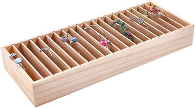Houten Armband Organizer met 20 Secties voor Sieradenopslag en Display voor Thuis of Verkoop
