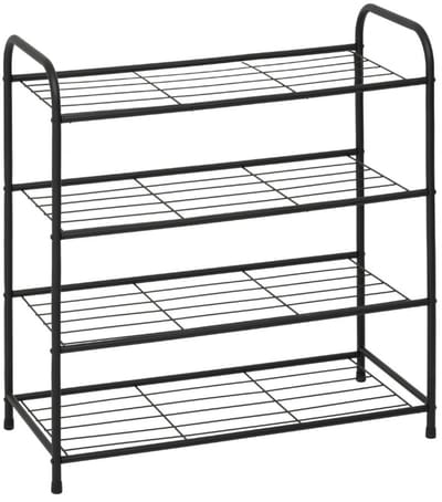 Metalen schoenenrek 12 paar Five® - Zwart - Eenvoudig monteerbaar