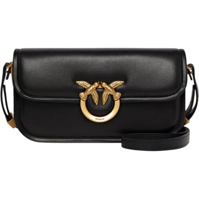 Vrouwen Handtassen Pinko - love box baguette nappa - zwart