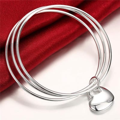 Verzilverde Armbanden, Damesarmbanden, Europese en Amerikaanse Mode, Drie Grote Cirkel Armbanden, Tien Cirkel Armbanden, Diverse Stijlen