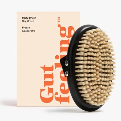 Gutfeeling Dry Brush – Huidborstel met Everzwijnharen – Beukenhout – Body Brush - Lichaamsborstel