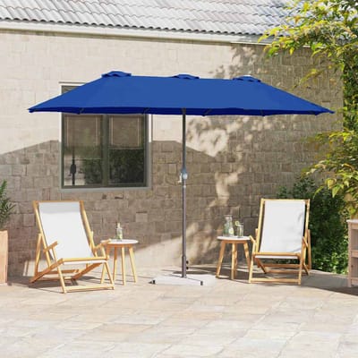 vidaXL - Tuinparasol - 370 - x - 197 - x - 239 - cm - Polyester - en - Aluminium