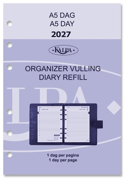 Kalpa 6201-27 210 x 144 mm 2027 A5 Planner Vulling NL EN