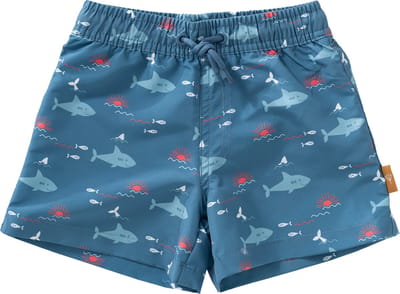 Fresk UV Zwembroek voor Jongens 86 - Sneldrogende Zwemkleding - UV-bescherming UPF 50 - Zwemshort Kinderen - Blauw - Shark