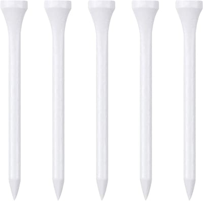 Houten Golf Tees 83 mm - 100 Stuks, Duurzame Golfaccessoires voor Precisie en Prestatie
